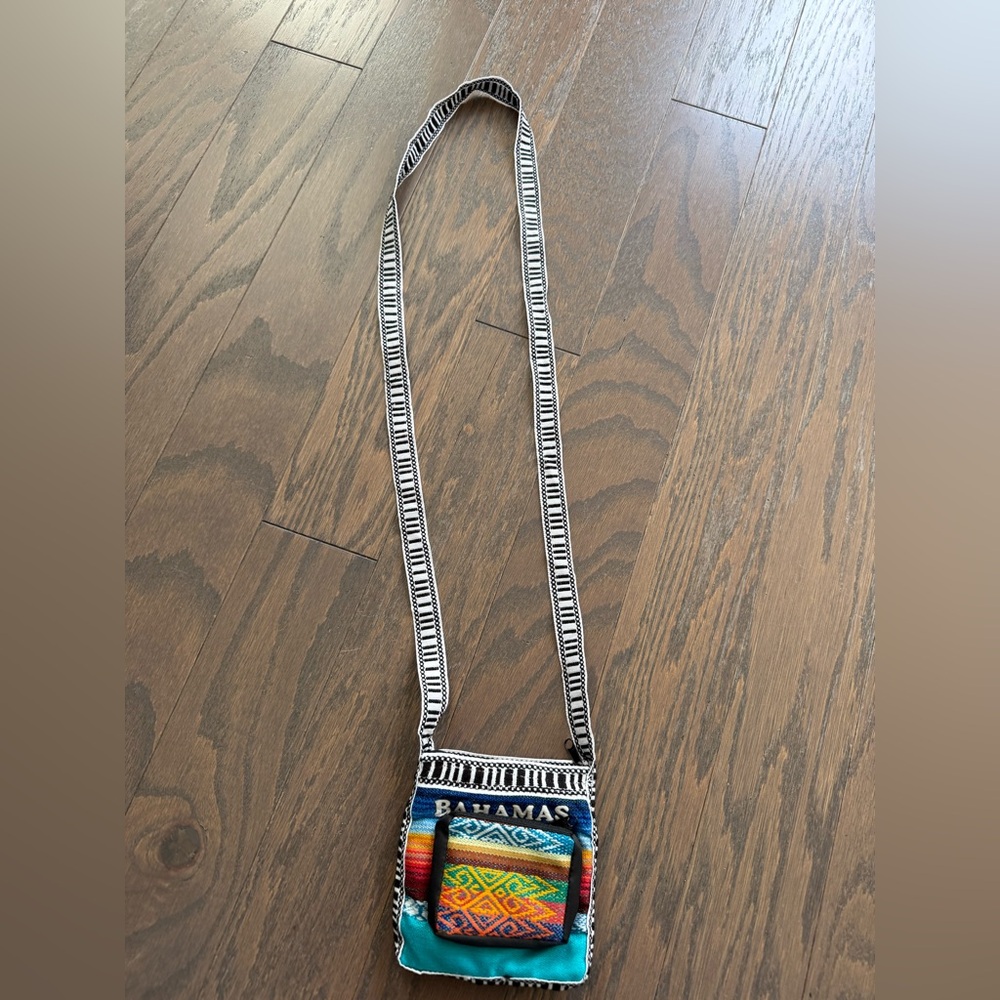 Bahamas Purse Boho Colors Stripes Lightly Padded Crossbody Bag small